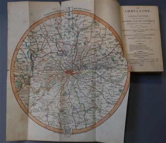 Parry, J.D. - An Historical and Descriptive Account of the Coast of Sussex, 8vo, rebound cloth, frontispiece fold-out